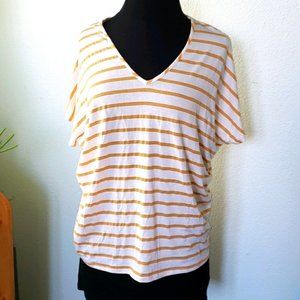 Green Envelope Mustard & White Tee